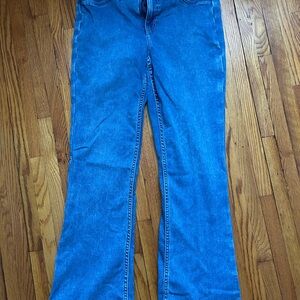 Aerie Stretch Flare Jeans w Faux Pockets